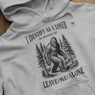 Sudadera Funny Bigfoot Pronouns Mens