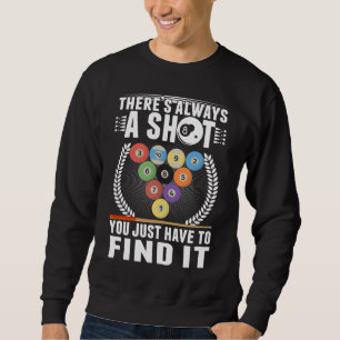 Sudadera Funny Billiard Chiste Cue Snooker Pool Player