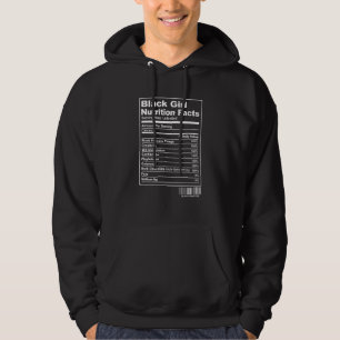 Sudadera Funny Black Chica Nutrition Hechos Orgullosos Blac