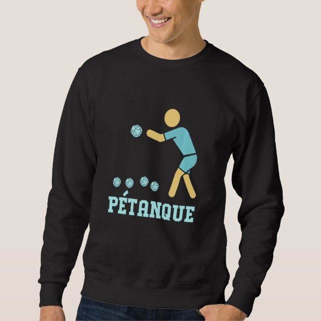 Sudadera Funny Bocce Player (Anverso)