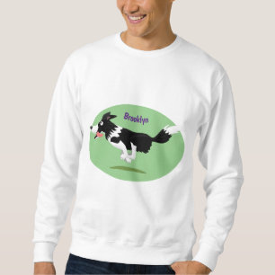 Sudadera Funny Border Collie perro corriendo personalizado