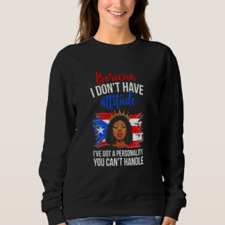 Sudadera Funny Boricua Latina Chica puertorriqueña Puerto R