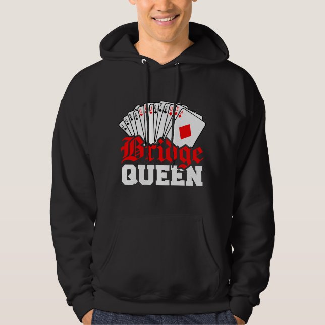 Sudadera Funny Bridge Card Game Lover Bridge Queen for Wome (Anverso)