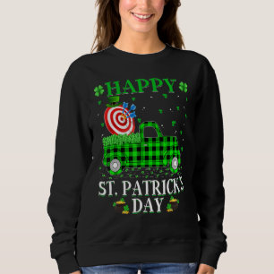 Sudadera Funny Buffalo Plaid Green Truck Archery St. Patric
