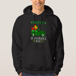 Sudadera Funny Buffalo Plaid Green Truck Goldfish St Patric