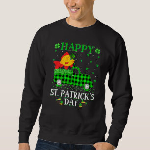 Sudadera Funny Buffalo Plaid Green Truck Goldfish St Patric
