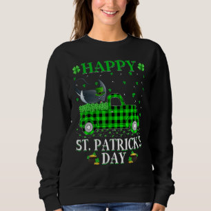 Sudadera Funny Buffalo Plaid Green Truck Ray Fish St Patric