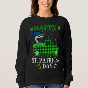Sudadera Funny Buffalo Plaid Green Truck Sailfish St Patric