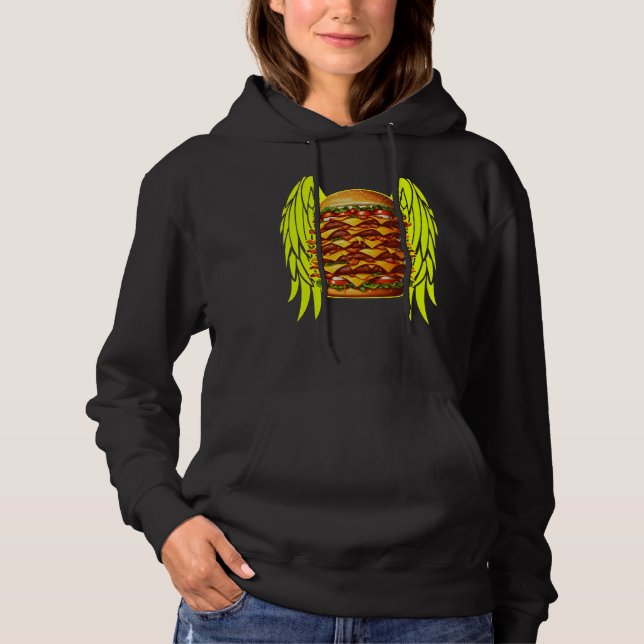 Sudadera funny burgers design for fans (Anverso)