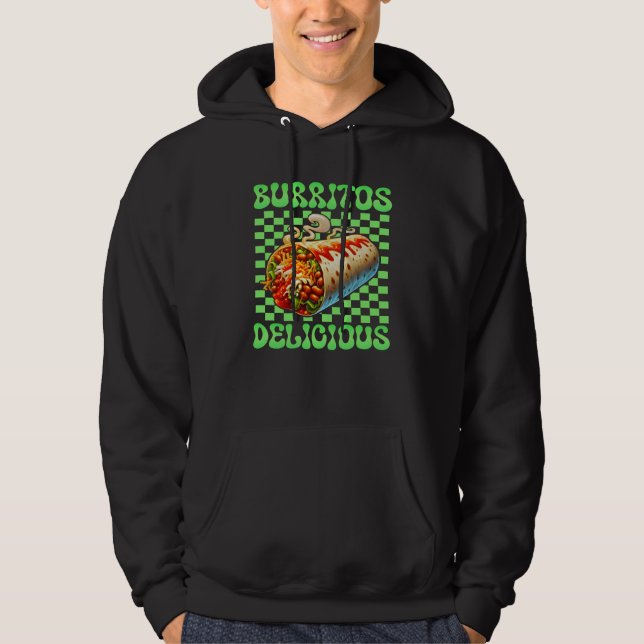 Sudadera funny burritos delicious design (Anverso)