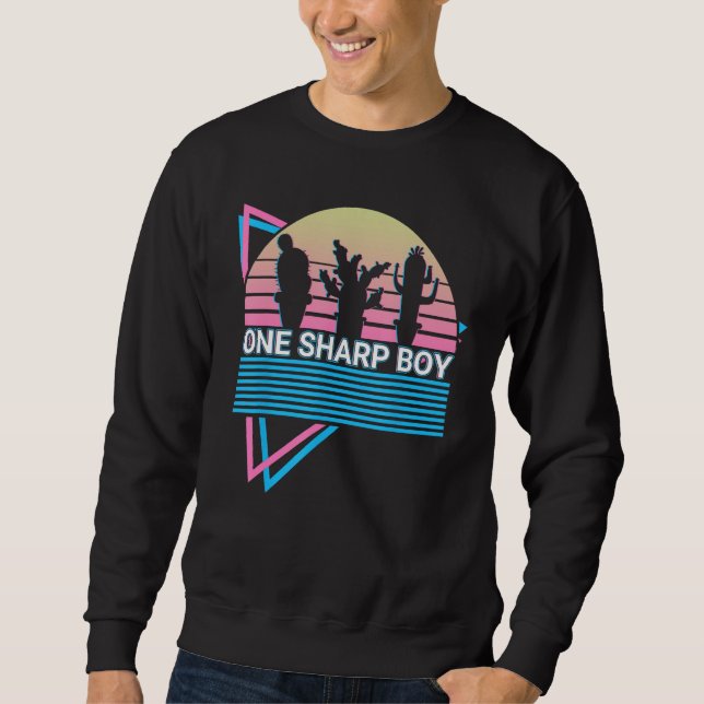 Sudadera Funny Cactus Succulent Retro One Sharp Boy (Anverso)
