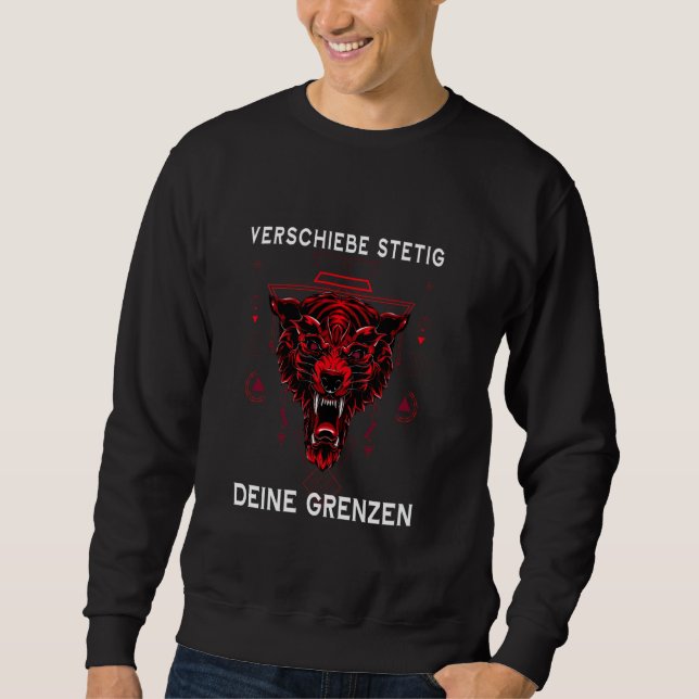Sudadera Funny Calisthenics Moving Boundaries Red Wolf Work (Anverso)