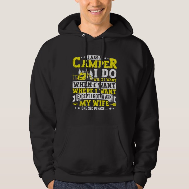 Sudadera Funny Camping Apparel Camper Outdoor Travel for Me (Anverso)