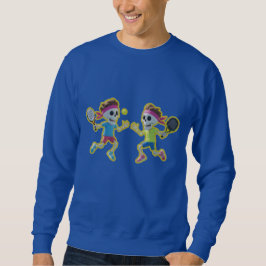 Sudadera Funny Cartoon Skeletons Playing Padel Tennis – 3D 