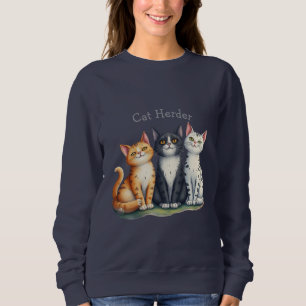 Sudadera Funny Cat Herder para el amante del gato