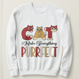 Sudadera Funny Cat Lover Graphic Word Art