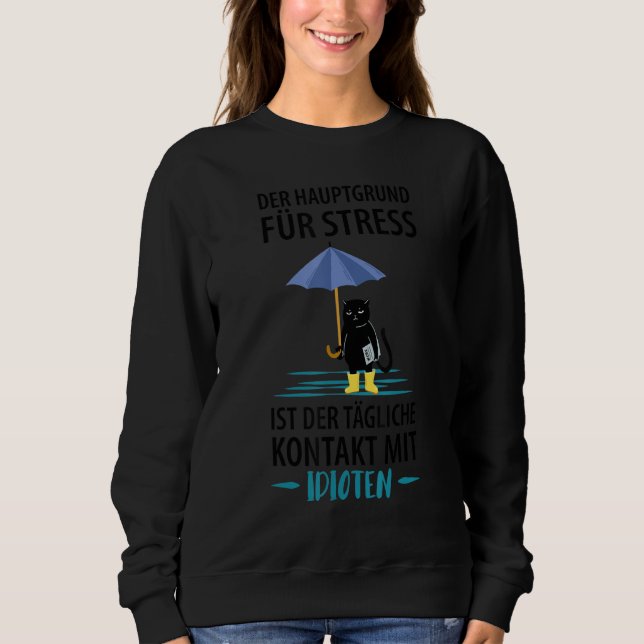 Sudadera Funny Cat Saying Employee Work Colleague Office Jo (Anverso)