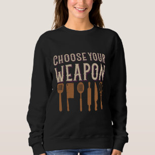 Sudadera Funny Chef Head Chef Baker Elija a sus hombres de