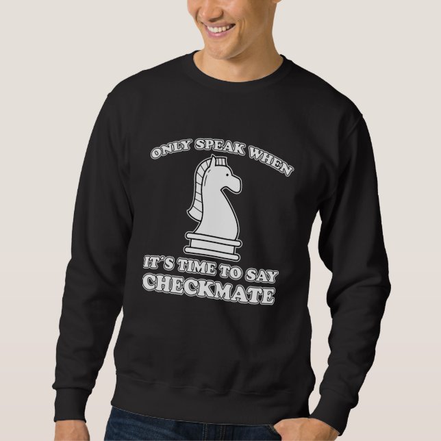 Sudadera Funny Chess Piece Chess Player Fun Chess Game Gift (Anverso)