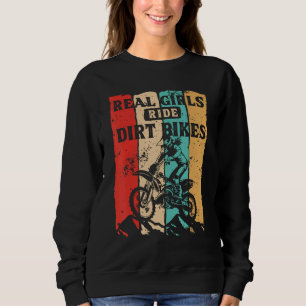 Sudadera Funny Chica Dirt Bike Art Para Mujeres Sport Motor