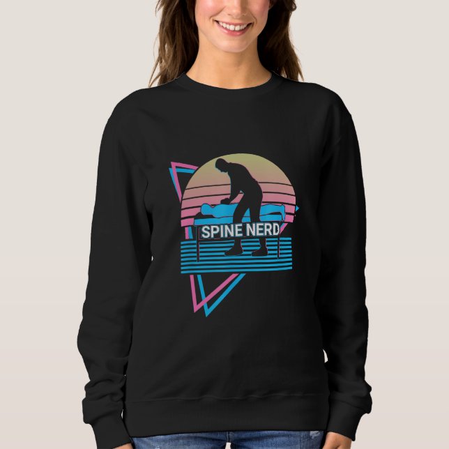 Sudadera Funny Chiropractor Chiropractic Spine Nerd (Anverso)