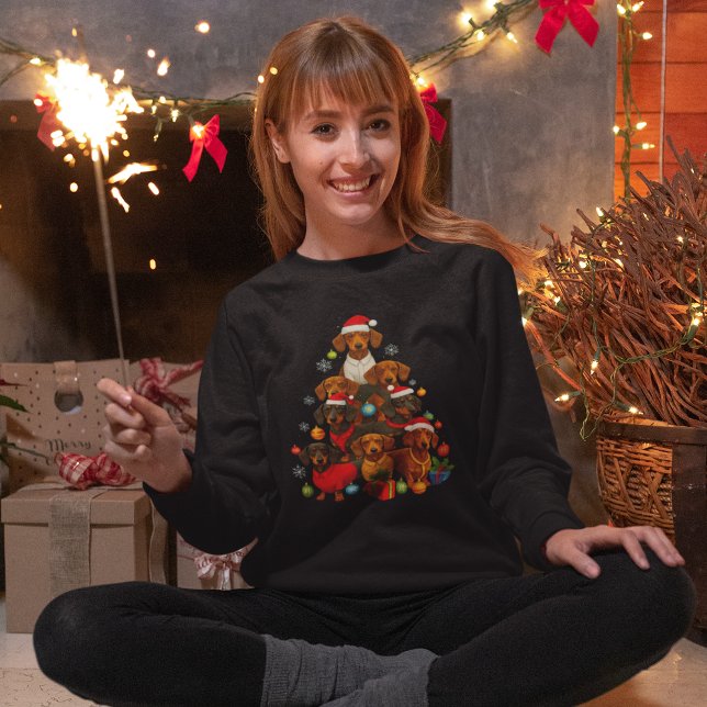 Sudadera Funny Christmas Dachshunds (Subido por el creador)