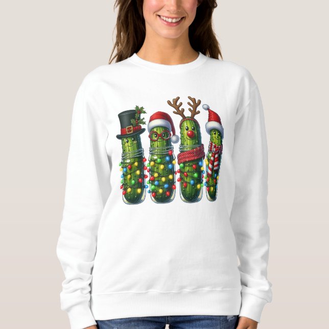 Sudadera Funny Christmas Pickle  (Anverso)