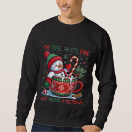 Sudadera Funny Christmas Snowman Sweatshirt