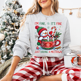 Sudadera Funny Christmas Snowman Sweatshirt