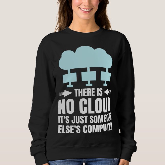 Sudadera Funny Cloud Computing Design for Programmer Develo (Anverso)