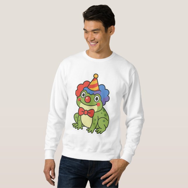 Sudadera Funny Clown Frog Pegatina (Anverso completo)