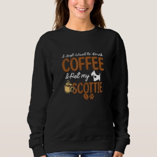 Sudadera Funny Coffee Lover Cute Scottie Dog Owner Gifts Do