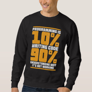Sudadera Funny Computer Binary Code Programmer, Desarrollad