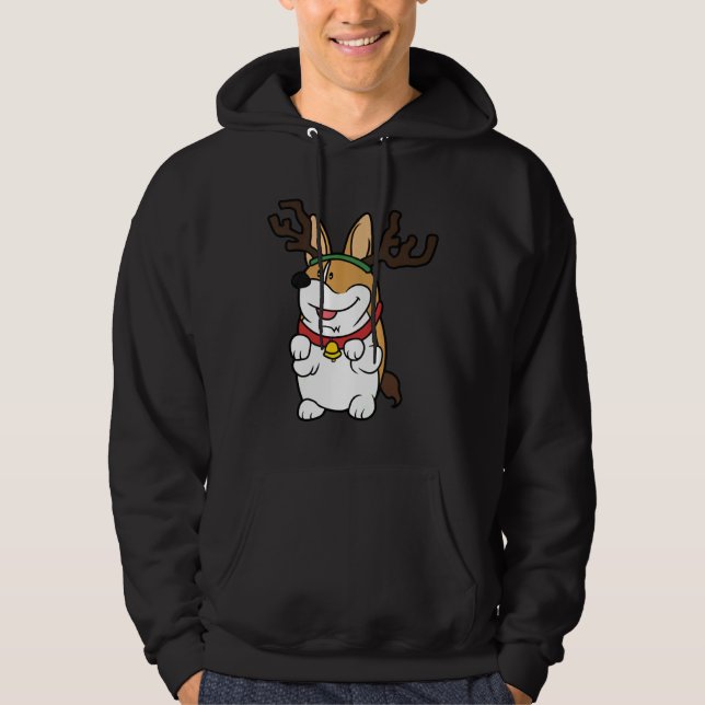 Sudadera Funny Corgi Navidades (Anverso)