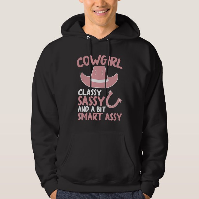 Sudadera Funny Cowgirl Graphic Women Girls Cowgirl Western  (Anverso)
