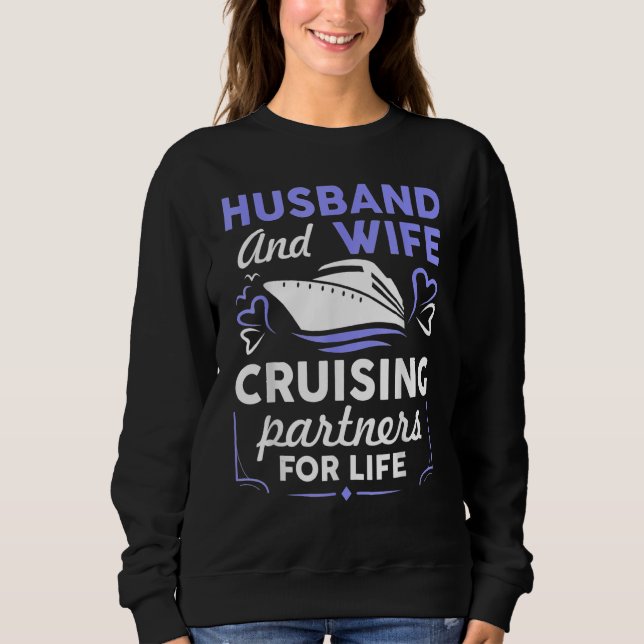 Sudadera Funny Cruising Design For Husband Wife Couples Cru (Anverso)