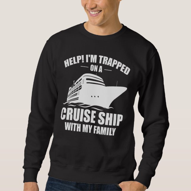 Sudadera Funny Cruising Family Vacation On Cruise Ship With (Anverso)