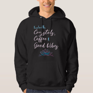 Sudadera Funny Crystals and Coffee Witchy Quote