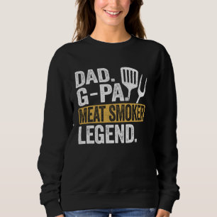 Sudadera Funny Dad G-PA Leyenda para fumadores de carne Abu