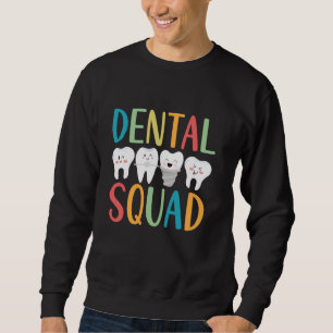 Sudadera Funny Dental Squad Feliz Sonrisa Dientes Para Dent