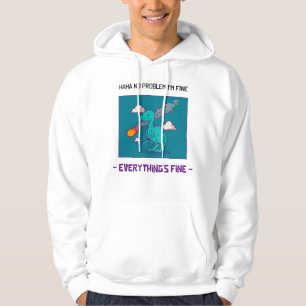 Sudadera Funny Dinosaurio Asteroide Todo está bien