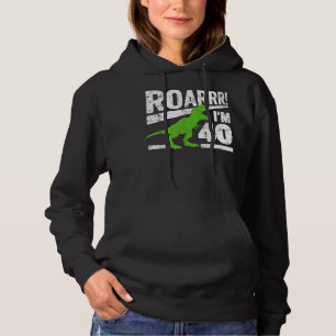 Sudadera Funny Dinosaurio T-Rex de 40 años