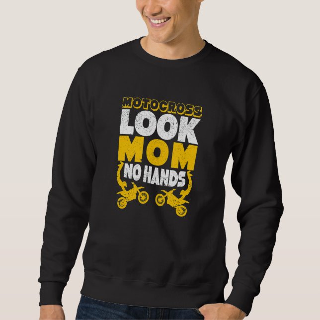 Sudadera Funny Dirtbike Rider Dirt Bike Motocross Look Mom  (Anverso)