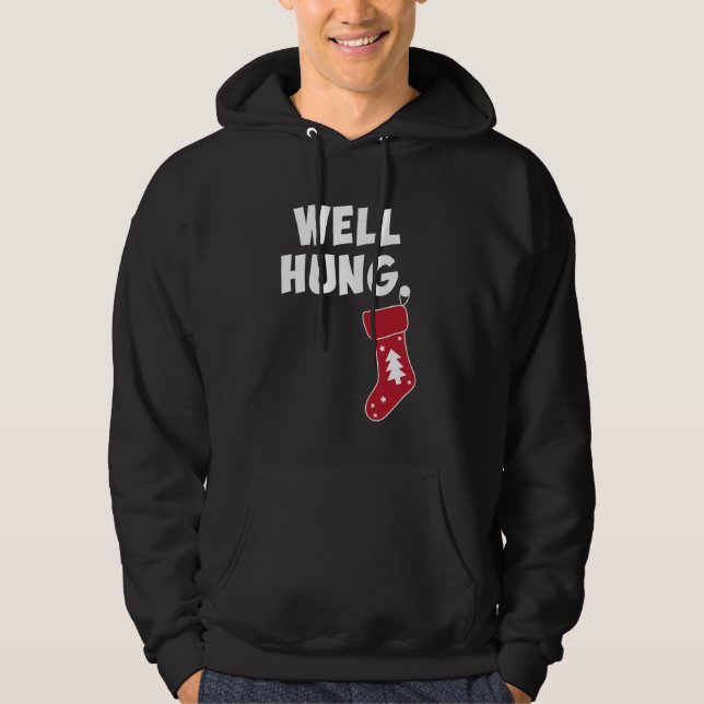 Sudadera Funny Dirty Navidades Stocking Well Hung (Anverso)