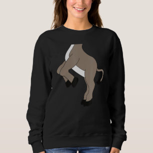 Sudadera Funny disfraz de cuerpo de burro, cospla animal de
