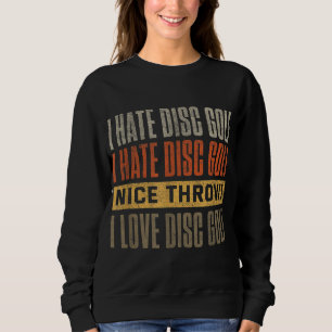 Sudadera Funny Disk Golf Men Mujeres Vintage Disk Golfing