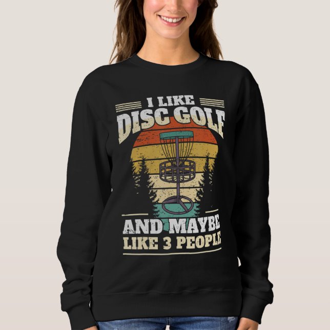 Sudadera Funny Disk Golf Player Me Gusta Disk Golf (Anverso)