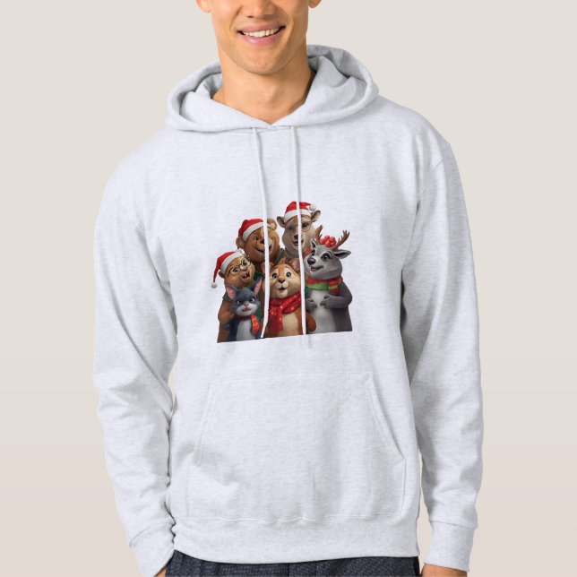 Sudadera Funny Dog Trio Hoodie – Cute Animal Sweatshirt  (Anverso)