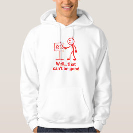 Sudadera Funny “Don’t Touch” Stick Figure Design