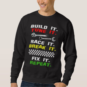 Sudadera Funny Drag Race Race Mechanic Car Fan Motorsport